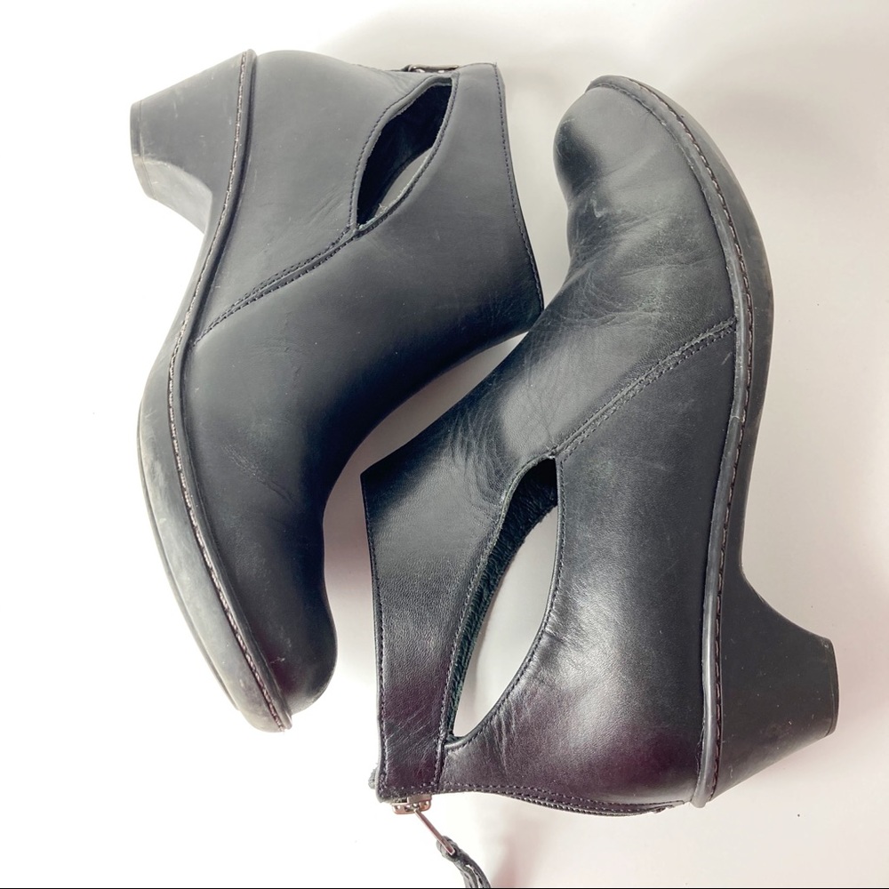 Dansko Bonita Cutout Ankle Boots Booties Size 38 Black - Picture 9 of 11